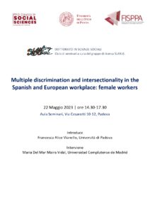 Multiple discrimination and intersectionality in the Spanish and European workplace: female workers Thumb
